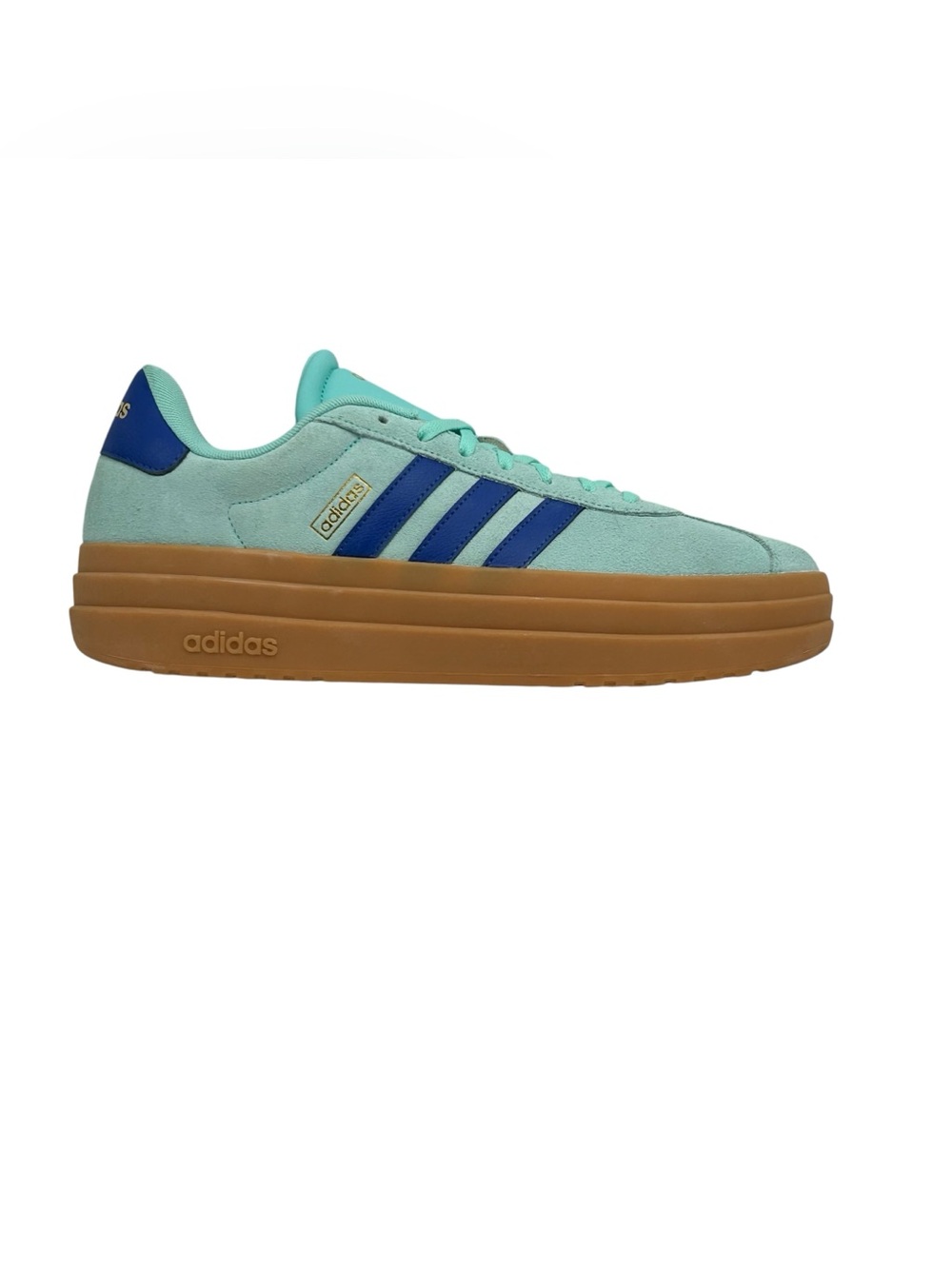 Adidas VL Court Bold Turquoise Womens Size 11 Sneakers Suede Gym Activewear